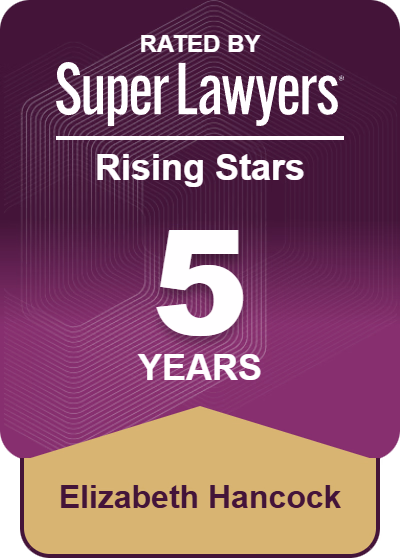 Louisiana Super Lawyers Rising Stars, selected 5 years -- Elizabeth Hancock